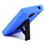 Wholesale Sharp Aquos Crystal SH306 Armor Hybrid Kickstand Case (Blue)